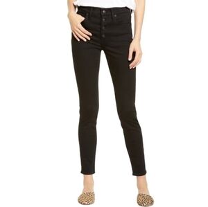 Madewell High Rise Black Jeans